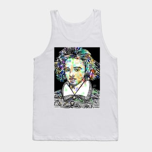 CHRISTOPHER MARLOWE watercolor and ink portrait Tank Top